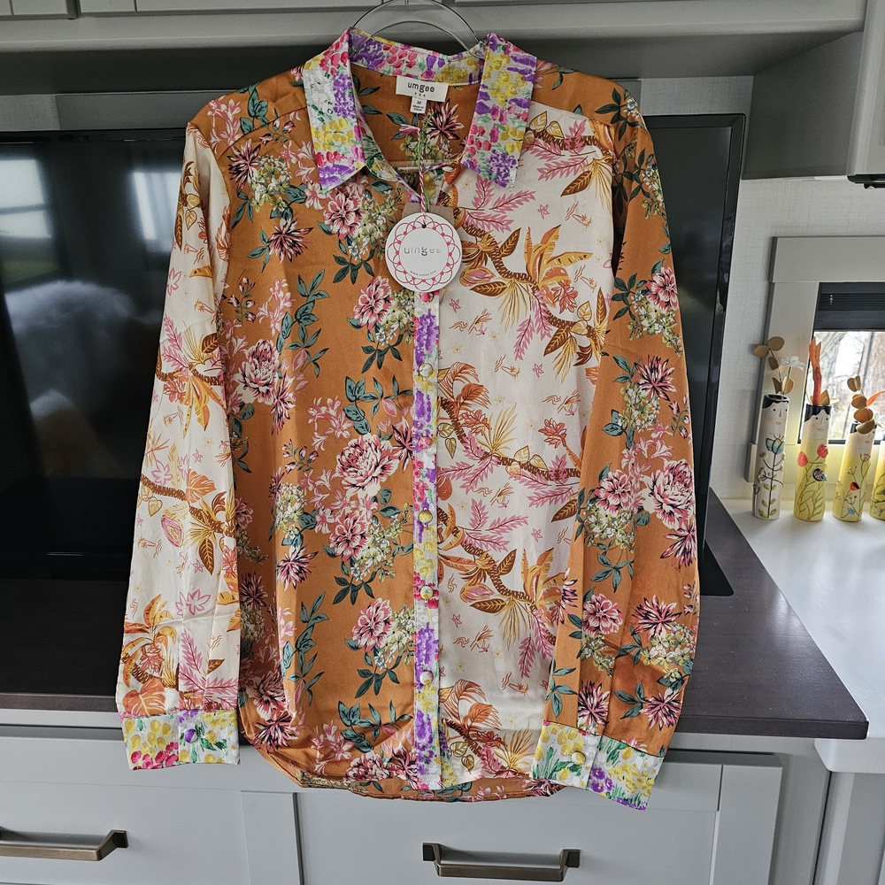 Umgee Multicolor Floral Blouse